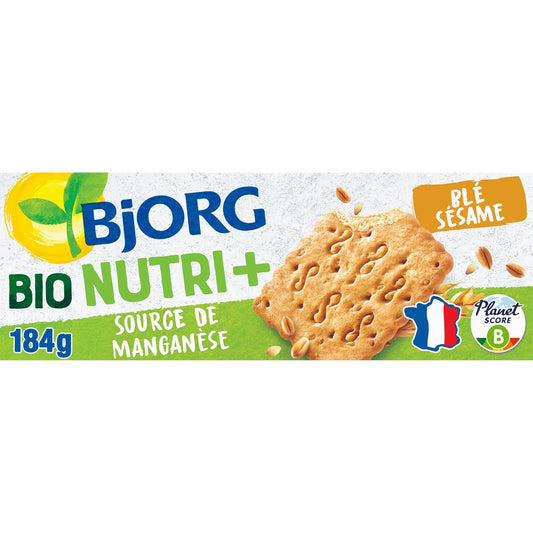 Biscuits Bio Blé Sésame BJORG Le paquet de 20 sachets