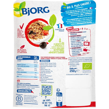 Bio Quinoa Tomaten Oliven Fertiggericht BJORG