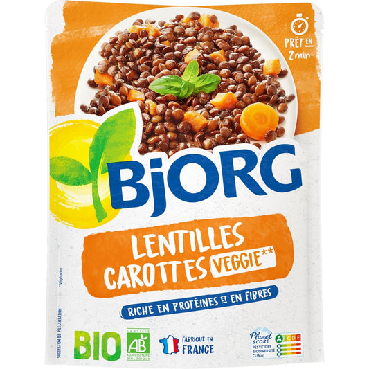 BJORG Organic Lentil and Carrots Ready Meal