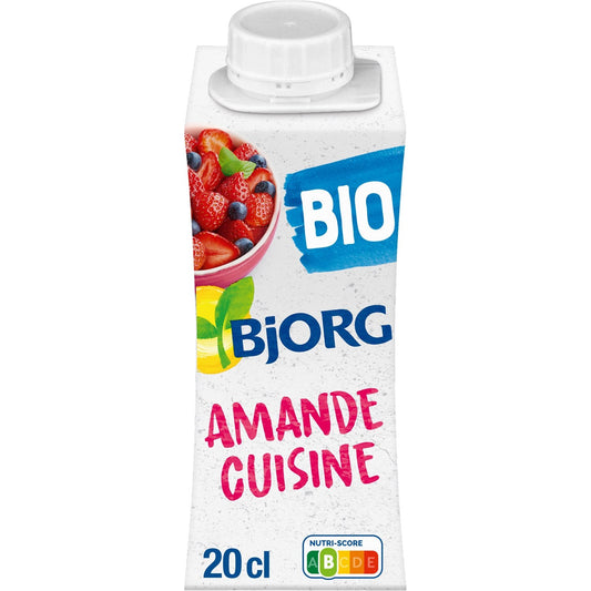 Aide Culinaire Bio Amande Cuisine BJORG La brique de 200 mL