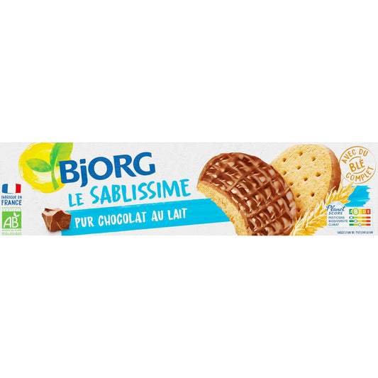 Biscuits Bio Sablés Chocolat au Lait BJORG Le paquet de 200g