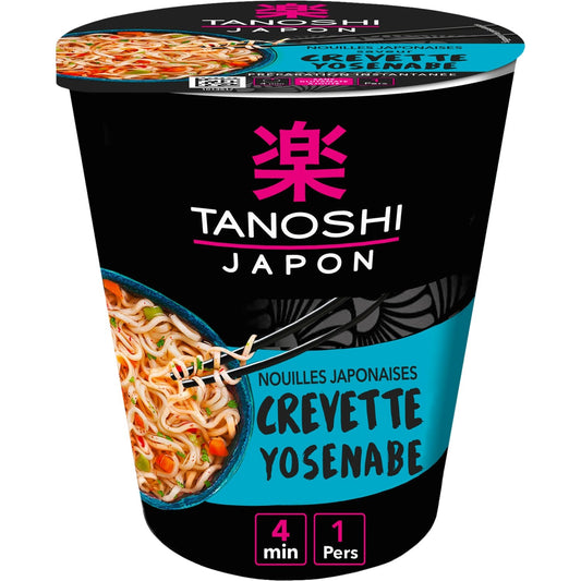 Nouilles Saveur Crevettes TANOSHI Le pot de 65g