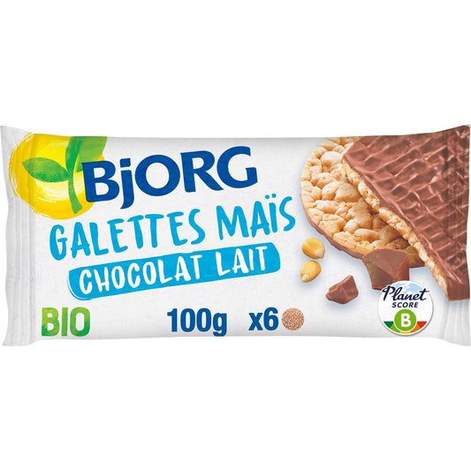 BJORG Organic Milk Chocolate Corn Cakes