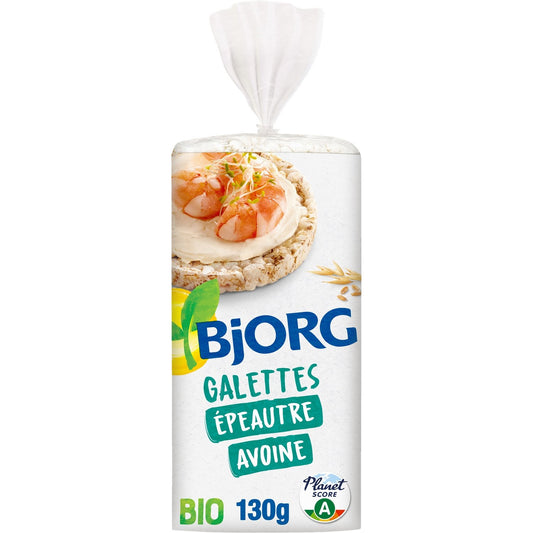 Galettes Epeautre Son d'Avoine Bio BJORG Le paquet de 130g
