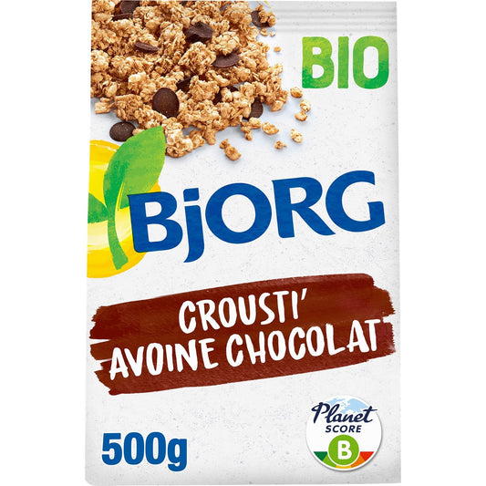 Céréales Bio Crousti Avoine Chocolat BJORG Le sachet de 500g
