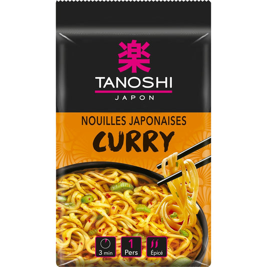 Nouille Blé Curry TANOSHI Le paquet de 85g