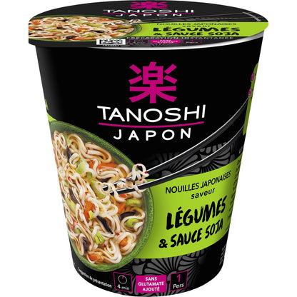 TANOSHI Vegetable Noodles in Soy Sauce