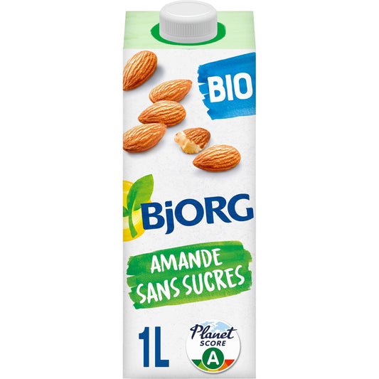 BJORG Organic Plant-Based Drink with Sugar-Free Almond Milk