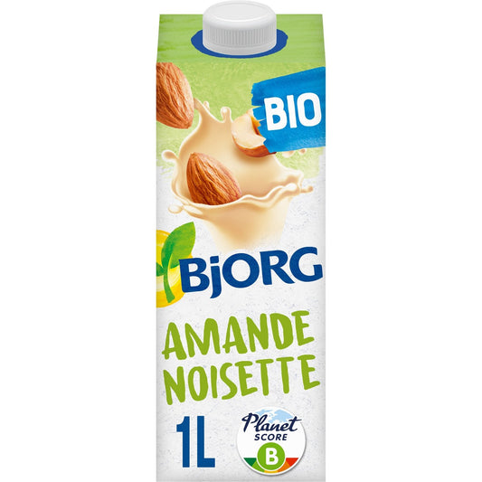 BJORG Organic Plant-Based Drink with Almond Milk and Hazelnuts