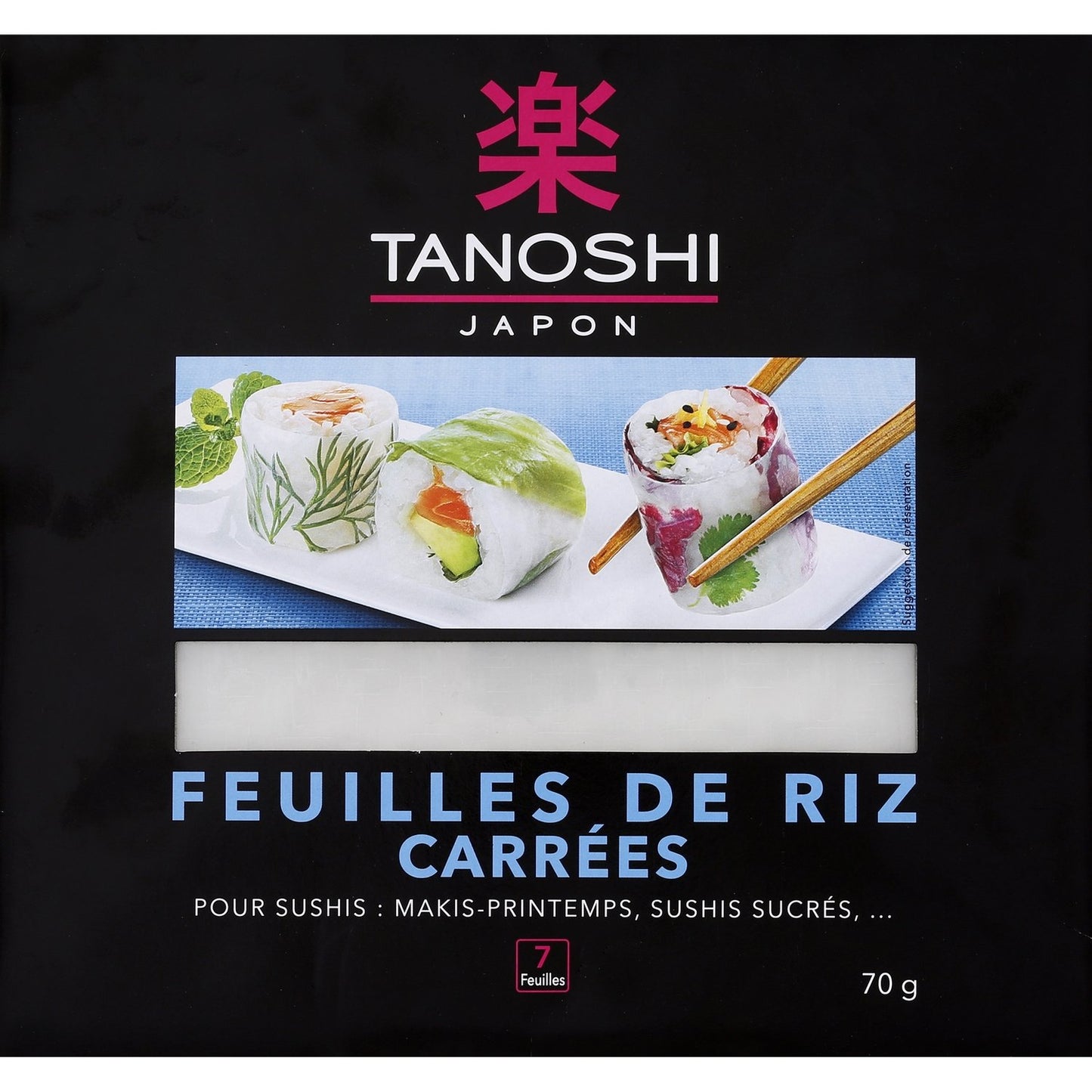 TANOSHI Square Rice Papers