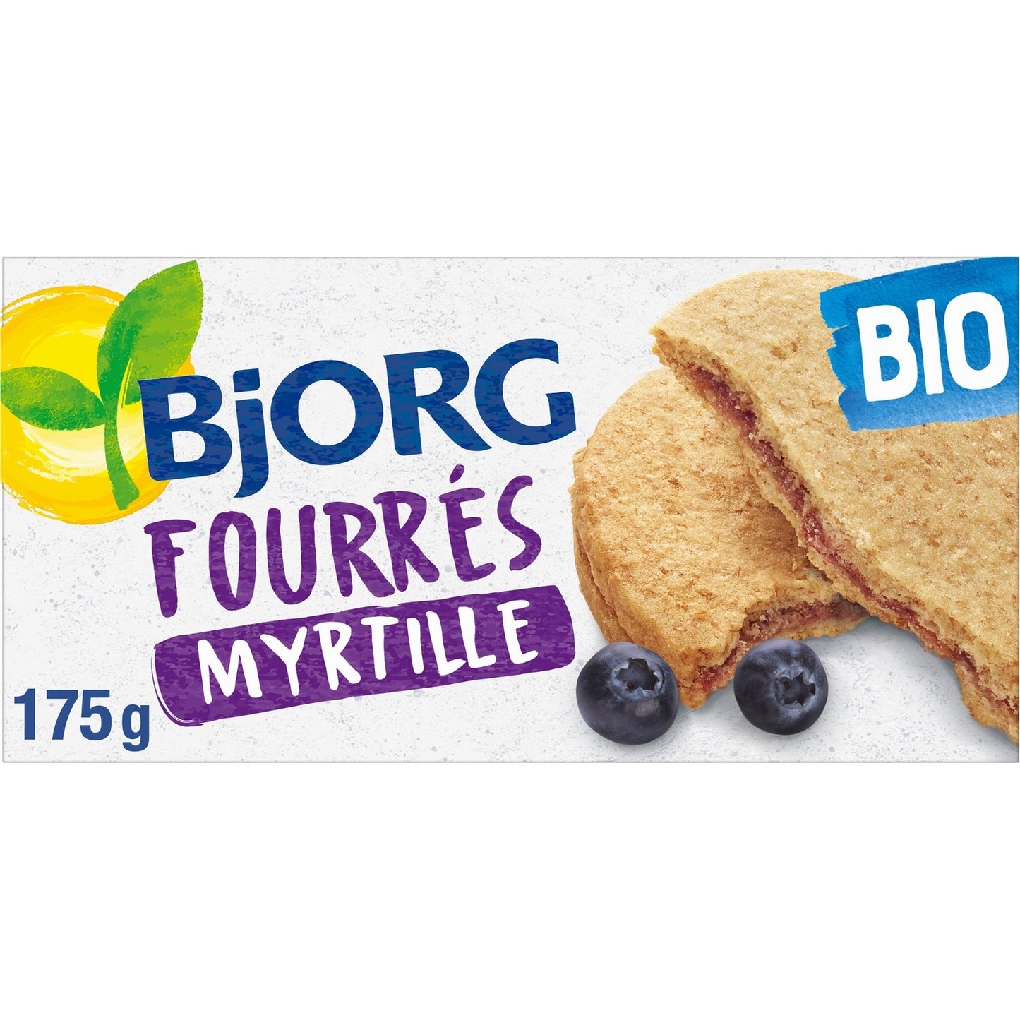 Biscuits Bio Fourrés Myrtilles BJORG