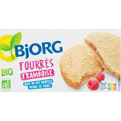 Biscuits Bio Fourrés Framboises BJORG