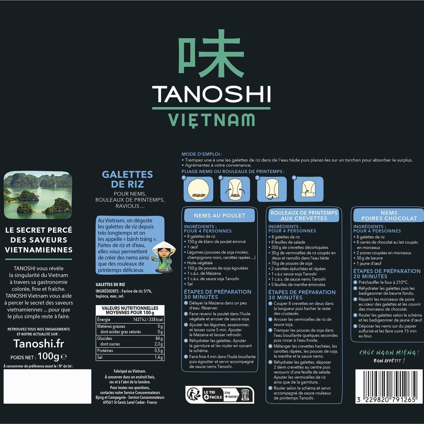 TANOSHI Rice Cake for Nems, Ravioli &amp; Spring Rolls