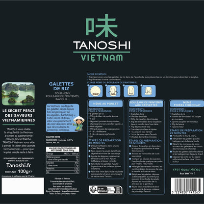 TANOSHI Rice Cake for Nems, Ravioli &amp; Spring Rolls