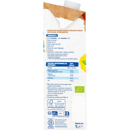Organic Vegetable Drink Almond Milk Cappuccino BJORG
