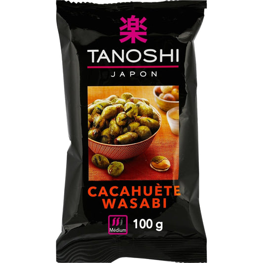 Biscuits Apéritif Cacahuète Wasabi TANOSHI Le sachet de 100g