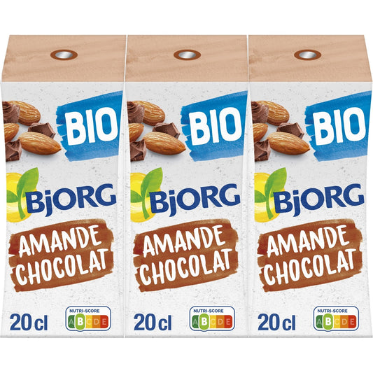 BJORG Organic Plant-Based Drink with Milk, Almond and Chocolate