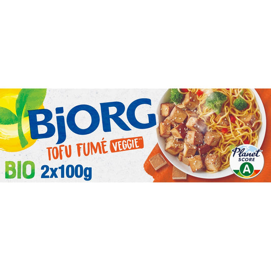 Tofu Bio Fumé Végétal BJORG Les 2 sachets de 100g