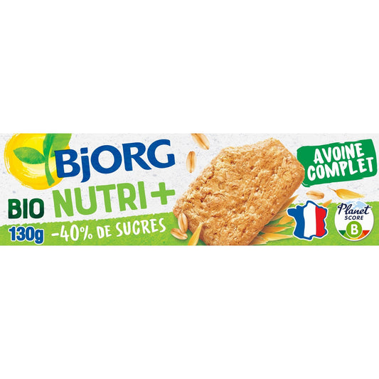 Biscuits Bio Avoine Complet Nature BJORG La boite de 130g