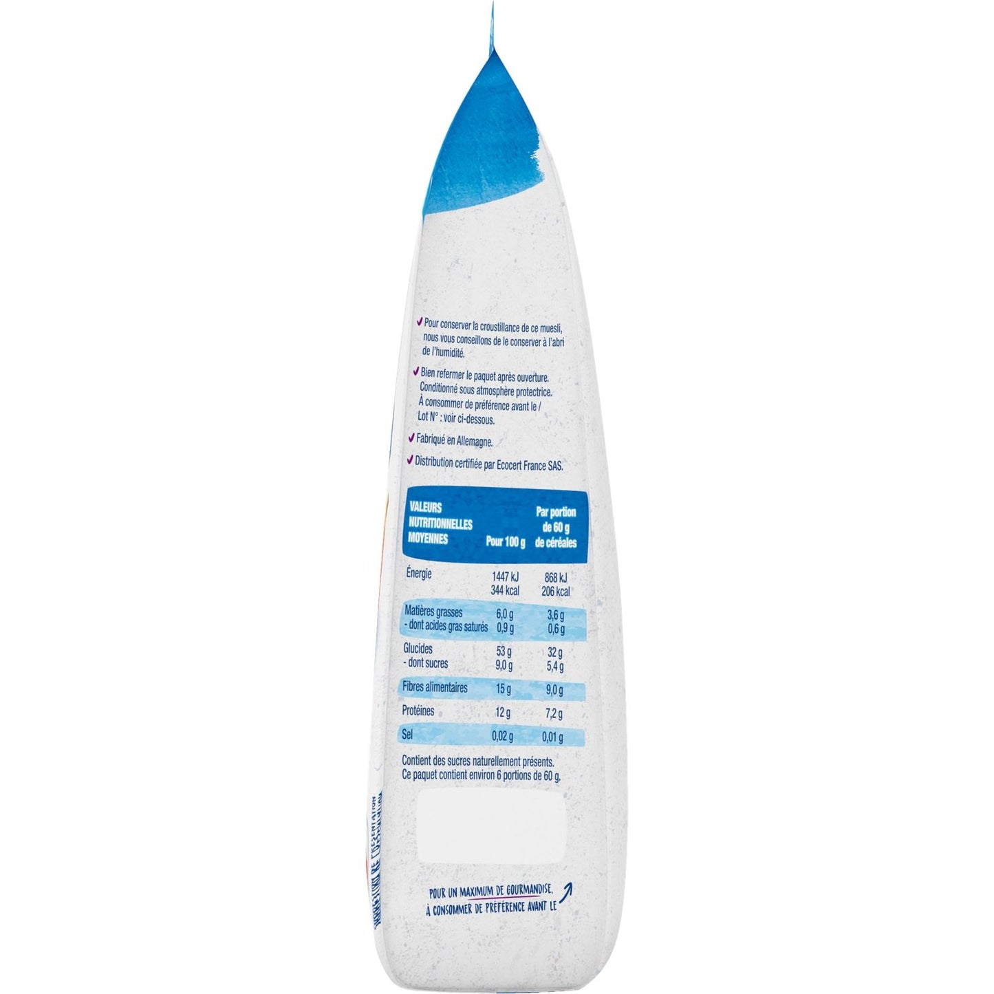 BJORG Bio-Müsli Ballaststoffe Weizenkleie Müsli