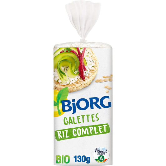 Galettes Riz Complet Bio BJORG Le sachet de 130g