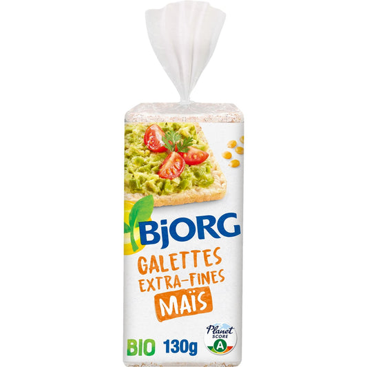 Galettes Maïs Extra Fines Bio BJORG Le paquet de 130g