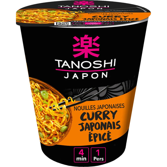 Nouilles Curry Épicé TANOSHI Le pot de 65g