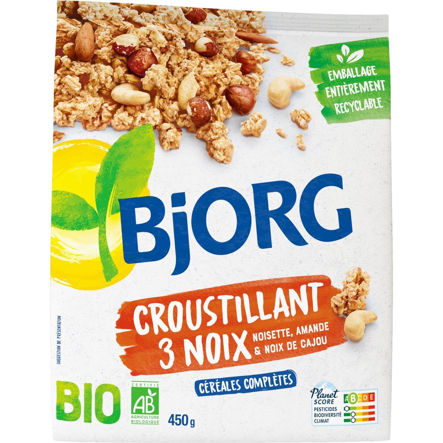 Céréales Bio Croustillant 3 Noix BJORG