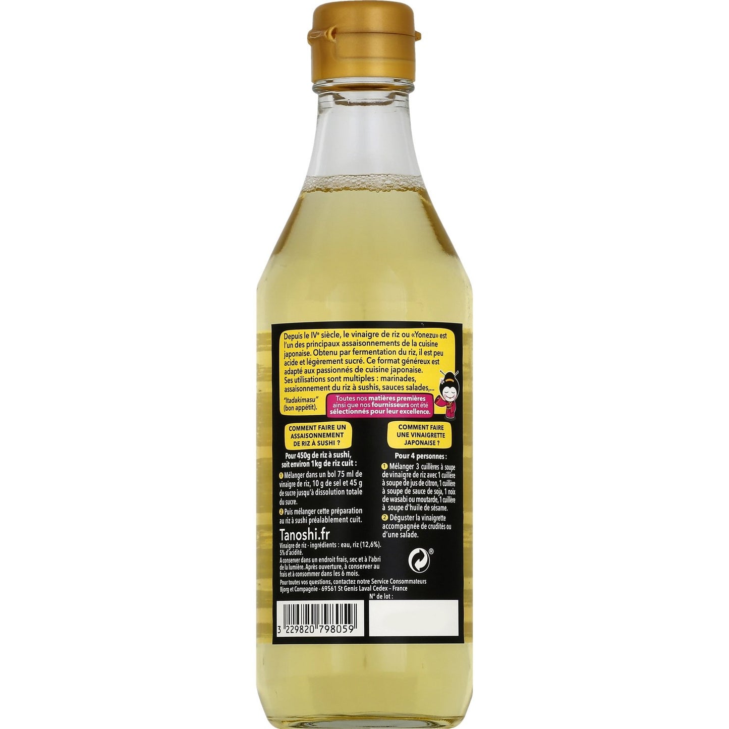 Vinaigre de Riz TANOSHI