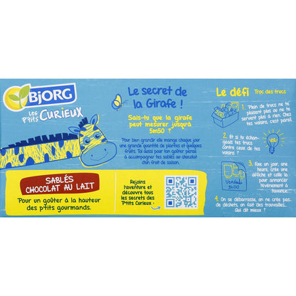 Biscuits Bio Sablé Chocolat au Lait BJORG