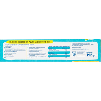 Biscuits Bio Sablé Chocolat au Lait BJORG