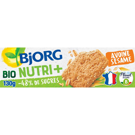 Biscuits Bio Avoine Sésame BJORG La boite de 130g