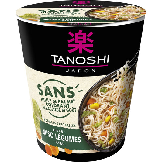 Soupe Nouilles Légumes TANOSHI Le cup de 68g