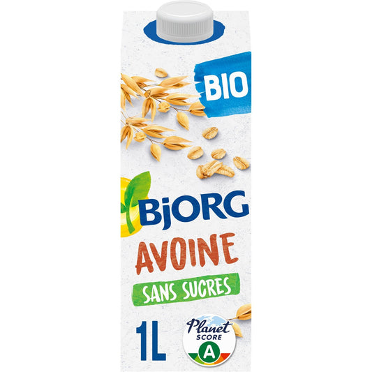 BJORG Organic Plant-Based Drink with Sugar-Free Oat Milk