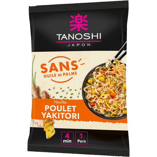 Nouilles Saveur Poulet TANOSHI Le paquet de 73g