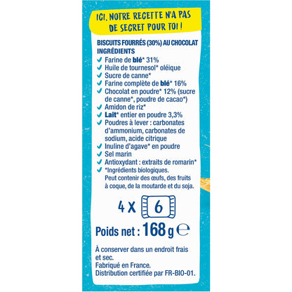 Biscuits Bio Choc'o Lait BJORG