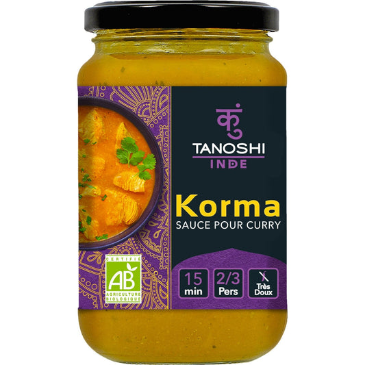 Pate Korma Bio TANOSHI Le pot de 345g