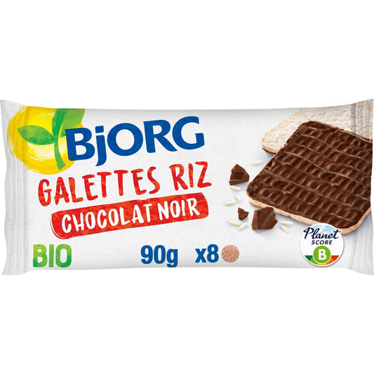 BJORG Organic Dark Chocolate Rice Cake