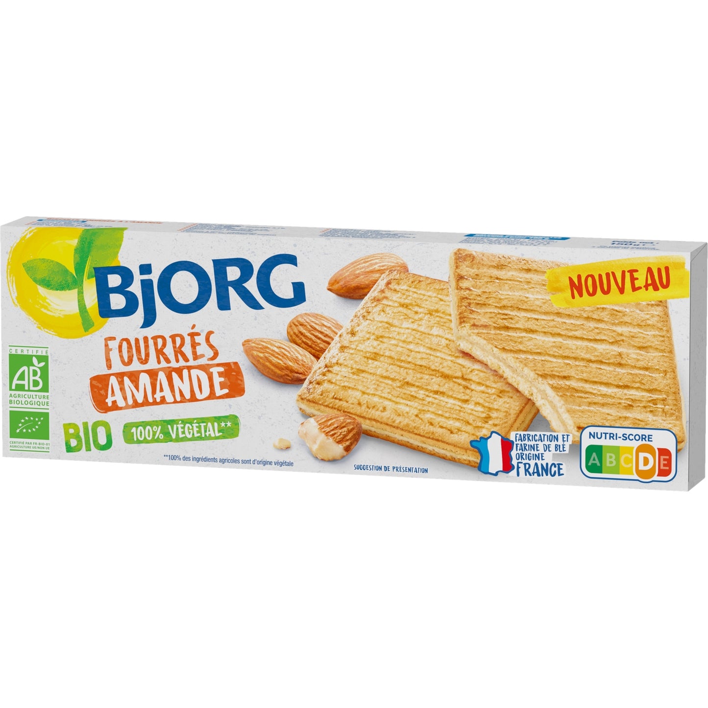 Biscuits bio Fourrés à l'amande BJORG 