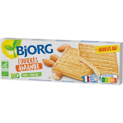 Biscuits bio Fourrés à l'amande BJORG 