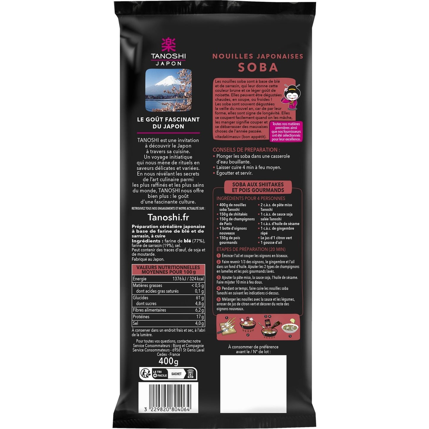 Japanese Soba Noodles TANOSHI