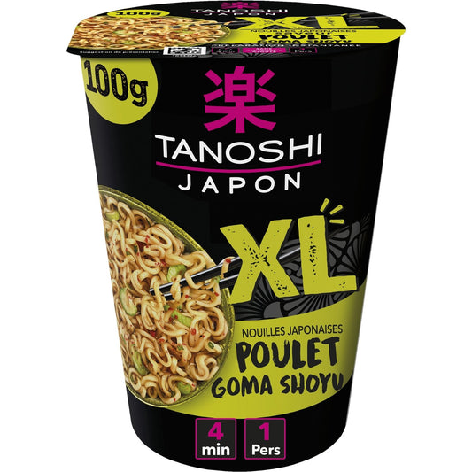 Nouilles Poulet Goma Shoyu TANOSHI La cup de 100g