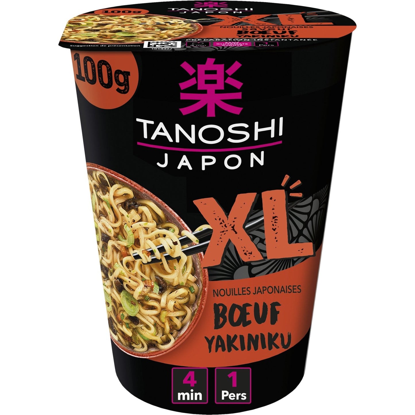 Nouilles Bœuf Yakiniku TANOSHI La cup de 100g