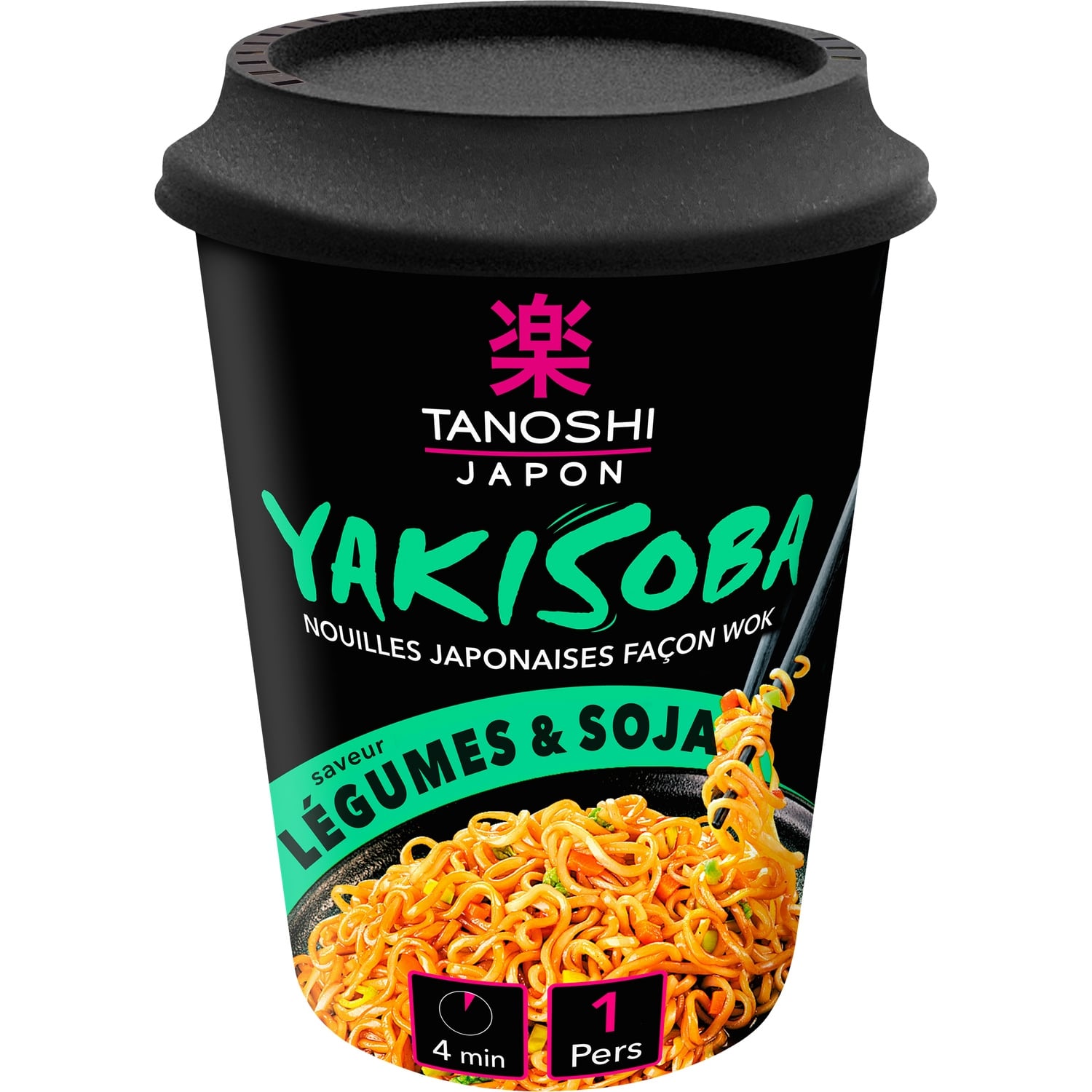 Nouilles Instantanées Yakisoba Saveur Légumes Soja TANOSHI 