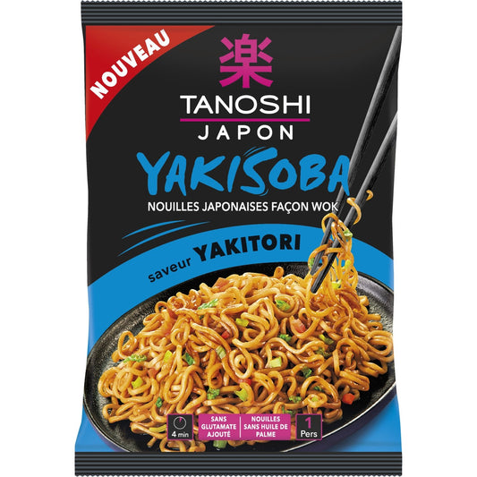 Nouilles Japonaises Yakisoba Yakitori TANOSHI la boite de 90g