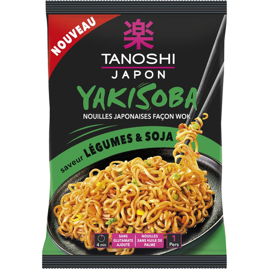 Yakisoba Légumes Soja TANOSHI la boite de 90g