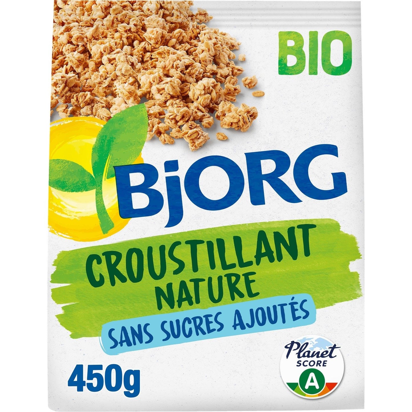 Croustillant Sans Sucres Ajoutés Nature Bio BJORG le paquet de 450g