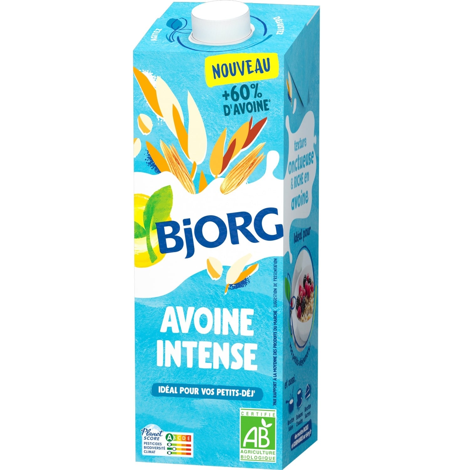 Boisson Lactée Bio Intense Onctueuse Sans Sucres Ajoutés Végétal BJORG 