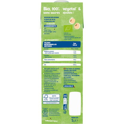 Boisson Végétale Bio Planet Score A Barista Soja BJORG 