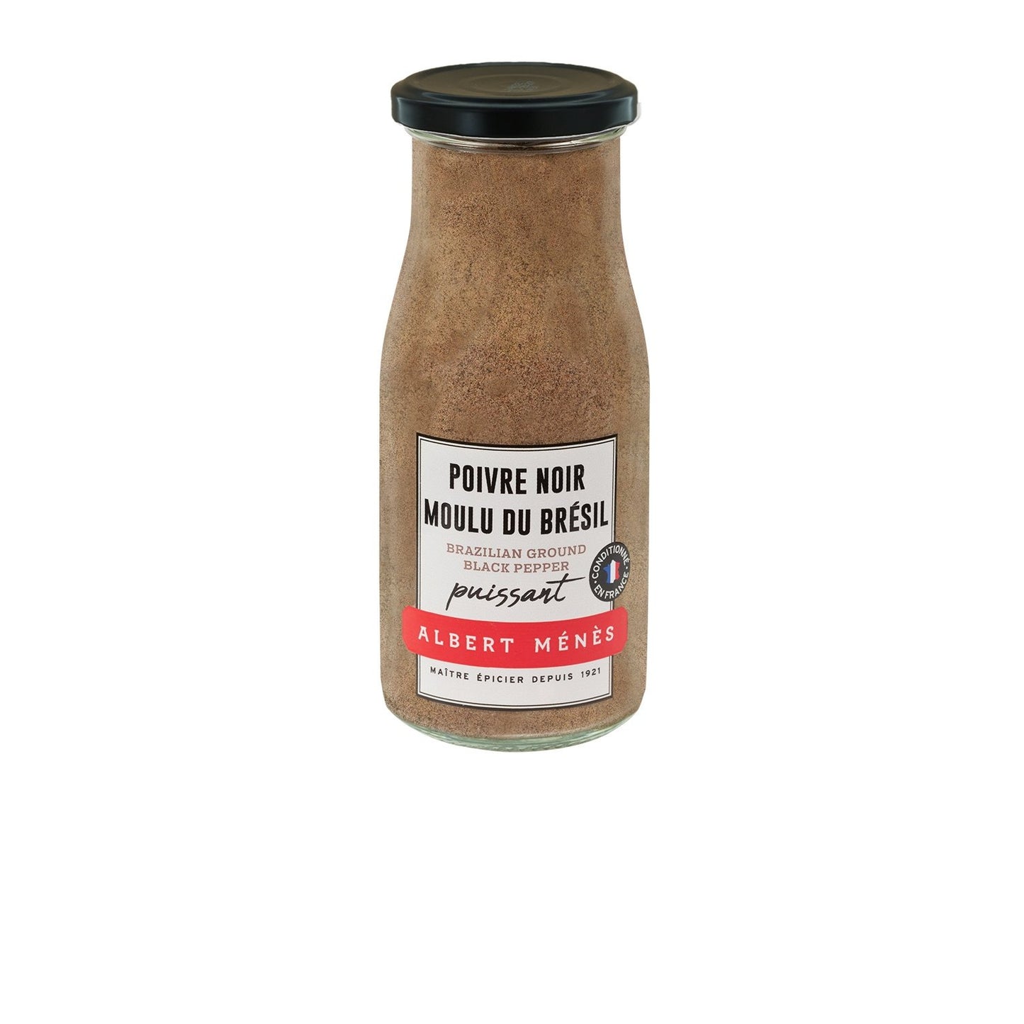 Poivre Noir Moulu ALBERT MENES le pot de 75g